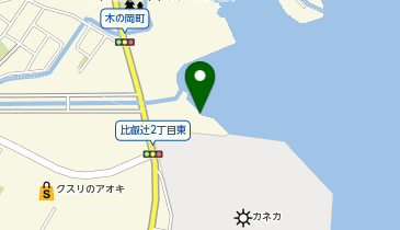 琵琶湖鐘淵化学工業裏ワンドの地図画像