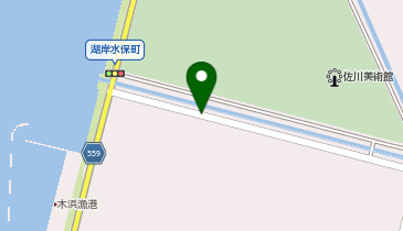 琵琶湖木の浜埋立地1号水路の地図画像