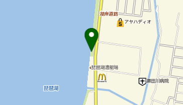 琵琶湖漕艇場付近の地図画像