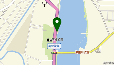 琵琶湖南郷洗堰の地図画像
