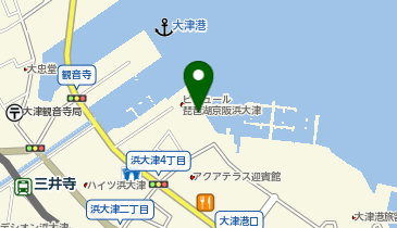 琵琶湖浜大津港の地図画像