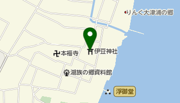 伊豆神社の地図画像