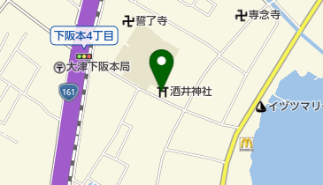 酒井神社の地図画像