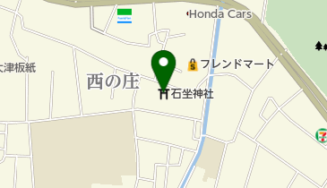 石坐神社の地図画像