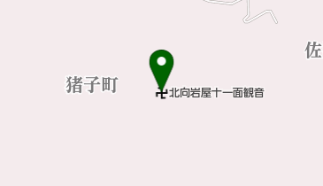 北向岩屋十一面観音の地図画像