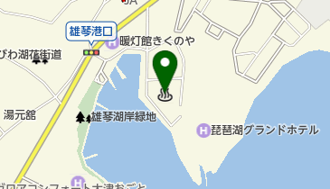 雄琴温泉の地図画像