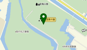旧大名庭園玄宮園の地図画像