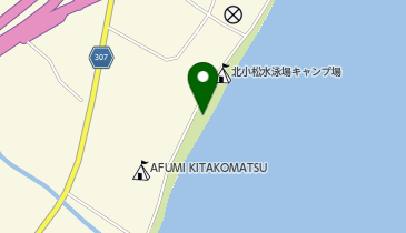 北小松水泳場の地図画像
