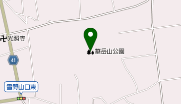 華岳山公園の地図画像