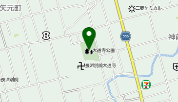 大通寺公園の地図画像