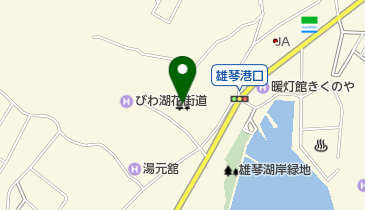 大津市おごと温泉観光公園の地図画像