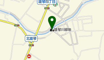 雄琴川緑地の地図画像