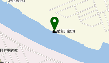 愛知川緑地の地図画像