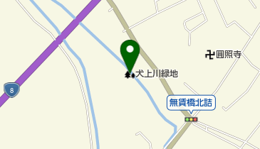 犬上川緑地の地図画像