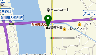 唐橋公園の地図画像