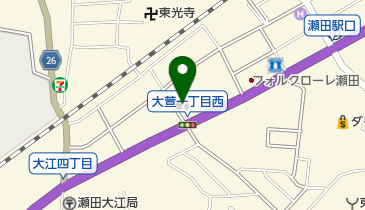 瀬田駅前西公園の地図画像