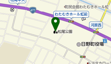 松尾公園の地図画像