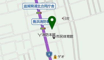 長浜中央公園の地図画像