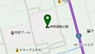 神照運動公園の地図画像