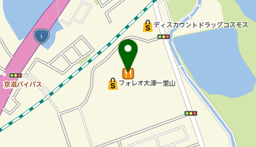 ホットヨガスタジオ美温大津一里山の地図画像