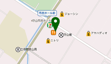バーガーキングハズイタウン守山店の地図画像