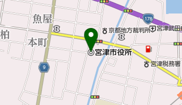 宮津市役所の地図画像