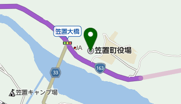 笠置町役場の地図画像