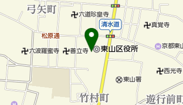 京都市東山区役所の地図画像