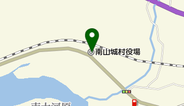 南山城村役場の地図画像