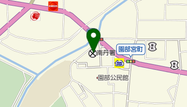南丹警察署の地図画像