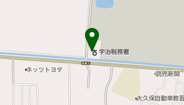 宇治税務署の地図画像