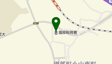 園部税務署の地図画像