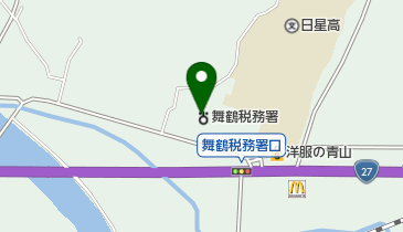 舞鶴税務署の地図画像