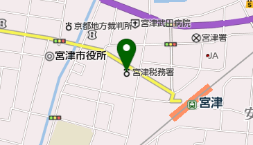 宮津税務署の地図画像