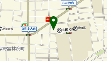 京都市北区保健部の地図画像