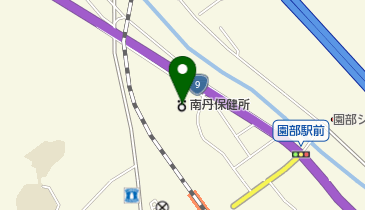 南丹広域振興局健康福祉部の地図画像