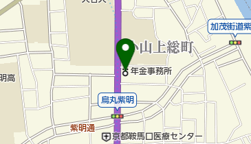 上京年金事務所の地図画像