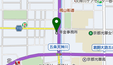 京都西年金事務所の地図画像