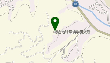 総合地球環境学研究所の地図画像