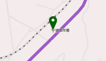 綾部市消防本部の地図画像