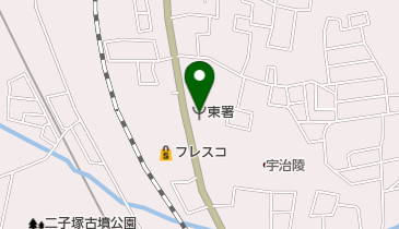 宇治市東消防署の地図画像