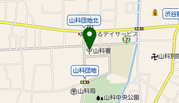 山科消防署の地図画像