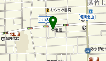 京都市北消防署の地図画像