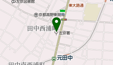 京都市左京消防署の地図画像