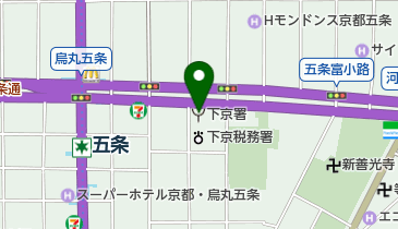 京都市下京消防署の地図画像