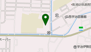 宇治市西消防署の地図画像