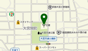 京都市北消防署の地図画像