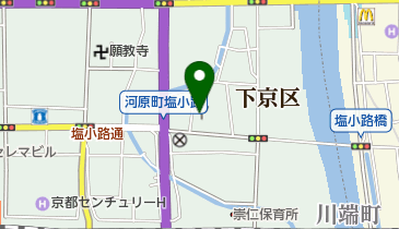 京都市下京消防署塩小路消防出張所の地図画像