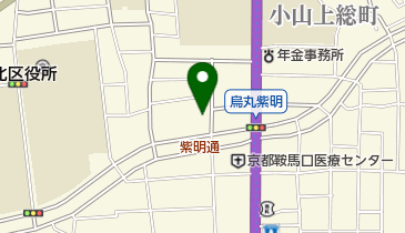 京都市北消防署紫明消防出張所の地図画像