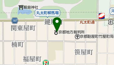 京都地方裁判所の地図画像
